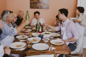 Each lunch after the cooking class